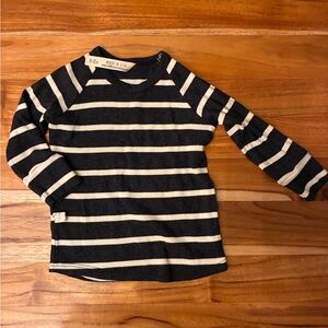 Childhoods Rib Knit Striped Long-Sleeve Top